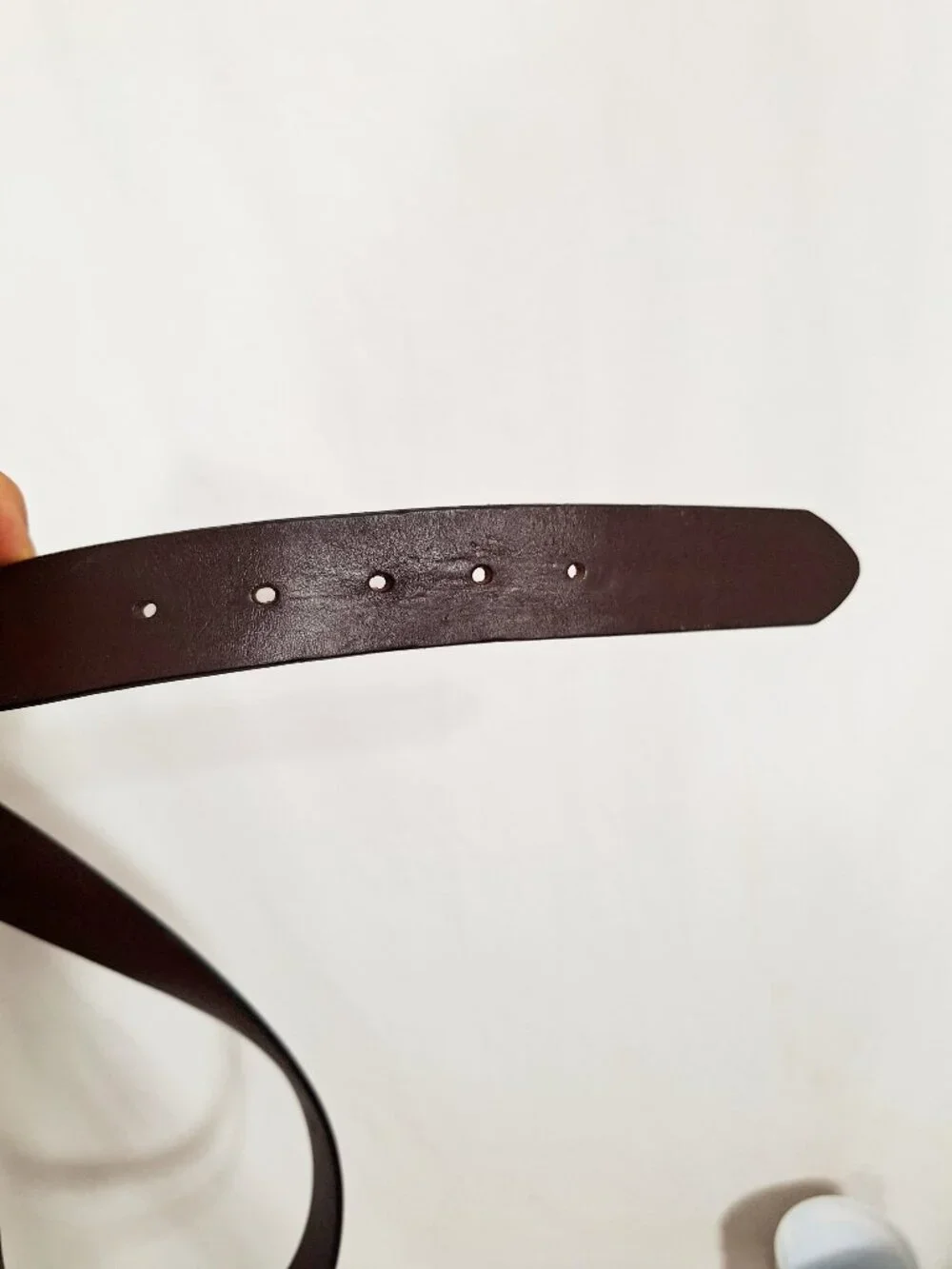 Vineyard Vines USA Leather Belt 42 Brown Anchor Buckle